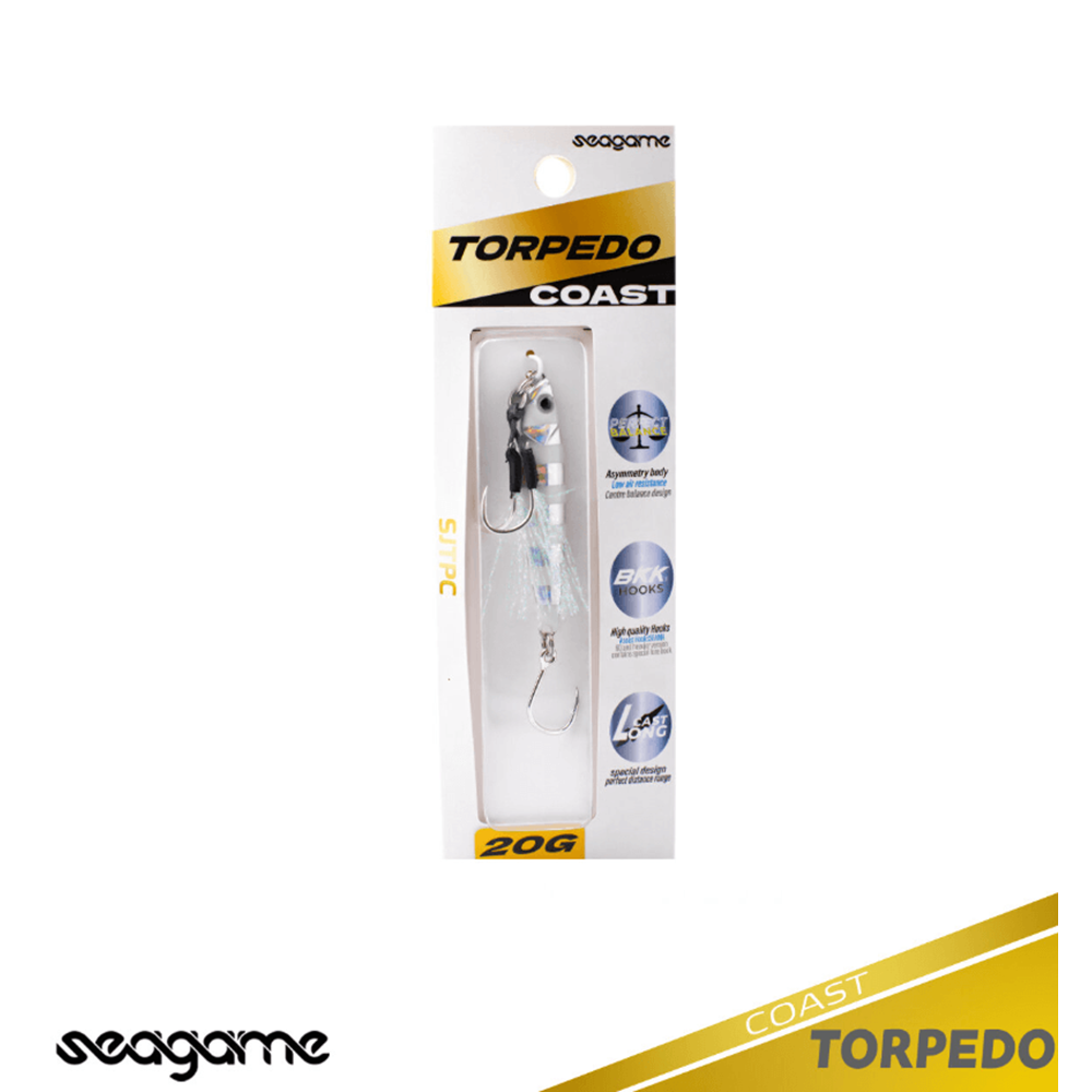 Seagame Torpedo Coast 20G Jig Yem - 001 ZEBRA GLOW