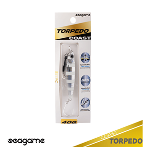 Seagame Torpedo Coast 40G Jig Yem - 001 ZEBRA GLOW