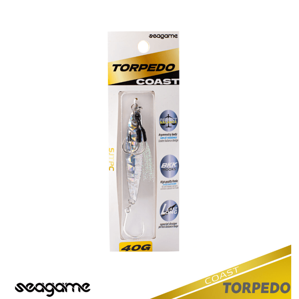 Seagame Torpedo Coast 40G Jig Yem - 174 CRASH HOLO