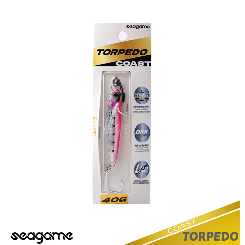 Seagame Torpedo Coast 40G Jig Yem - 290 MAGIC PINK SARDINE