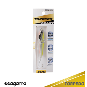 Seagame Torpedo Coast 40G Jig Yem - 015 YELLOW CHART