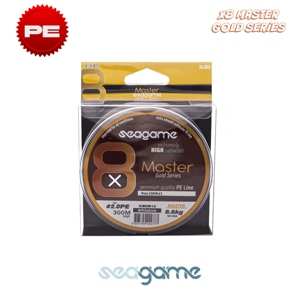 Seagame Master 8x 300m White İp Misina - 0.8PE 0.14MM