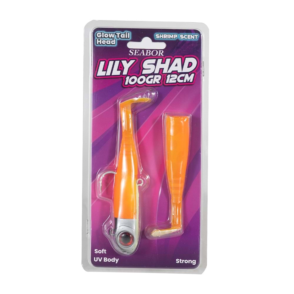 Seabor Lily Shad 100gr 2+1 Silikon Yem - CANDY UV