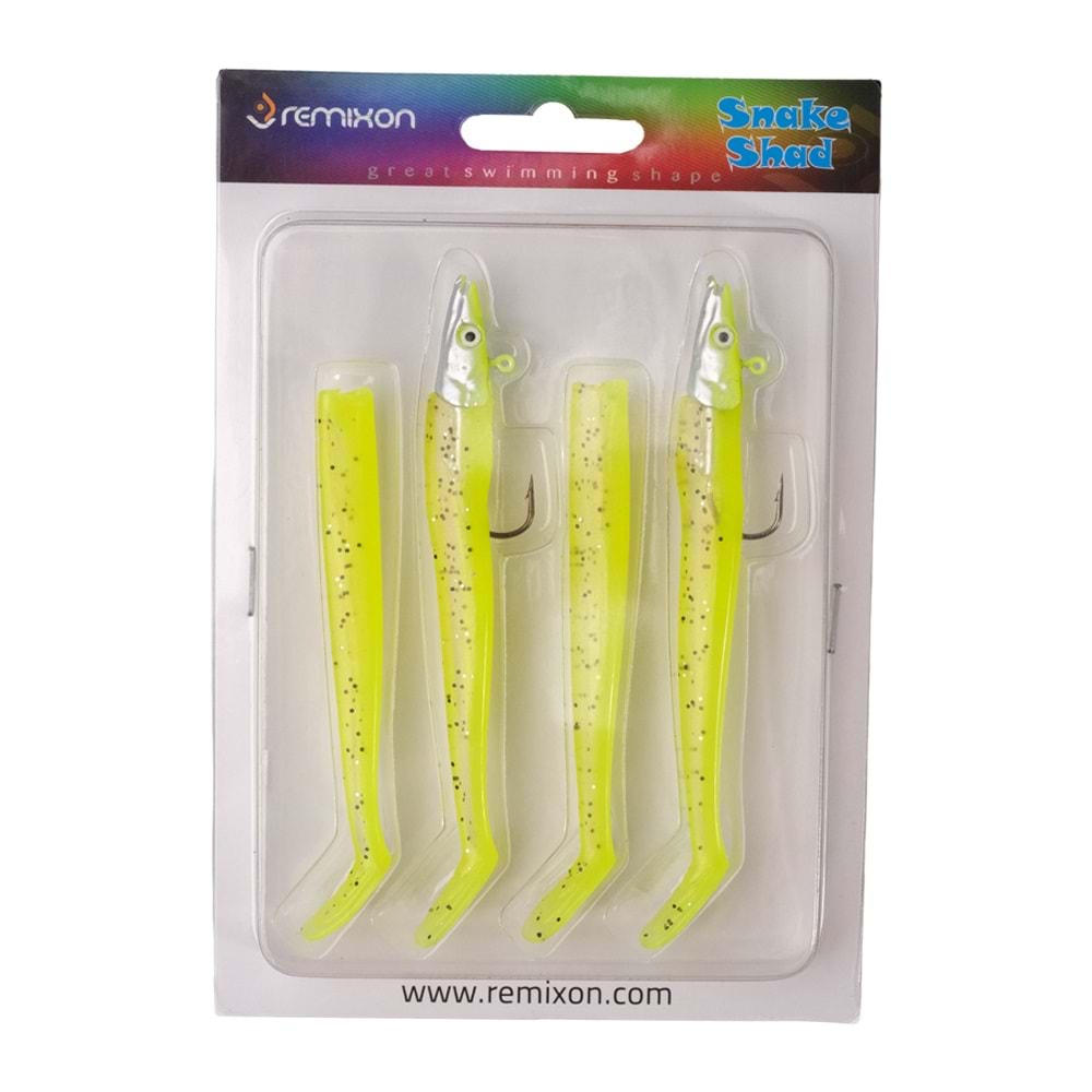 Remixon Snake Shad 12cm 16gr (2+2Adet)
