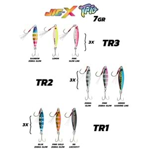 Fujin Jig-X Trio 3lü Micro 7gr Jig Yem