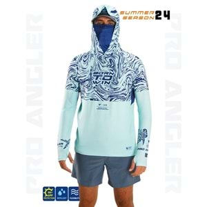 Fujin Pro Angler S24 Buff&Hoodie Izohips Mint - L