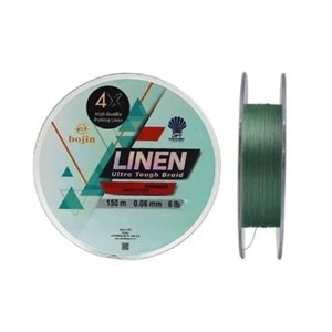 DFT Bojin 4X Linen İp Misina 150 m Yeşil