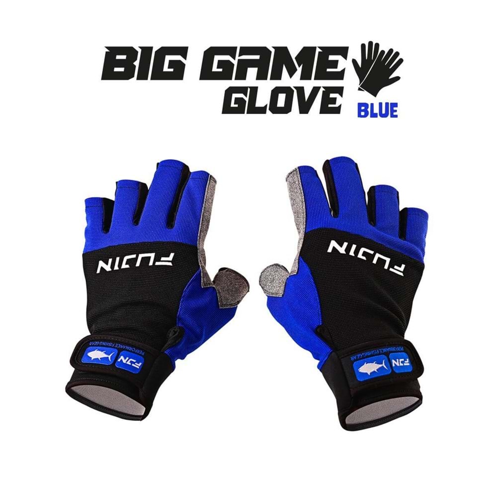 Fujin Pro Angler S24 Big Game Gloves Blue Eldiven - M/L
