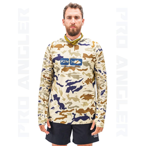 Fujin Pro Angler S24 Buff&Hoodie Natural Camo - 4XL