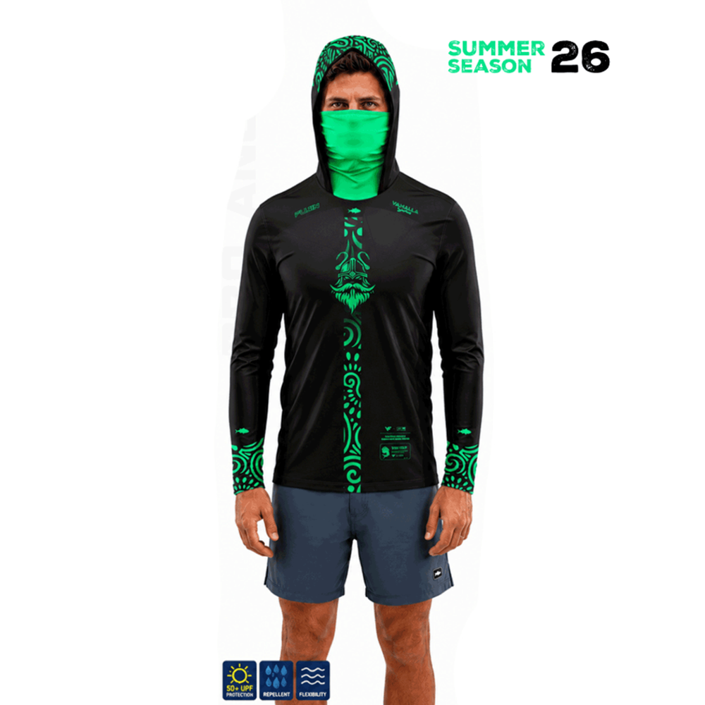 Fujin Valhalla Algea S26 Black Green - 4XL