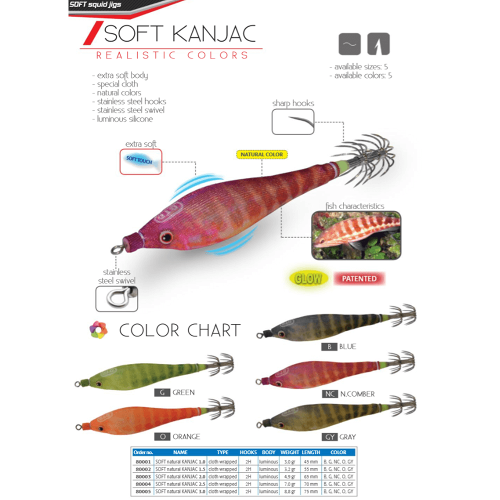 Dtd Soft Natural Kanjac 1.5 Kalamar Zokası