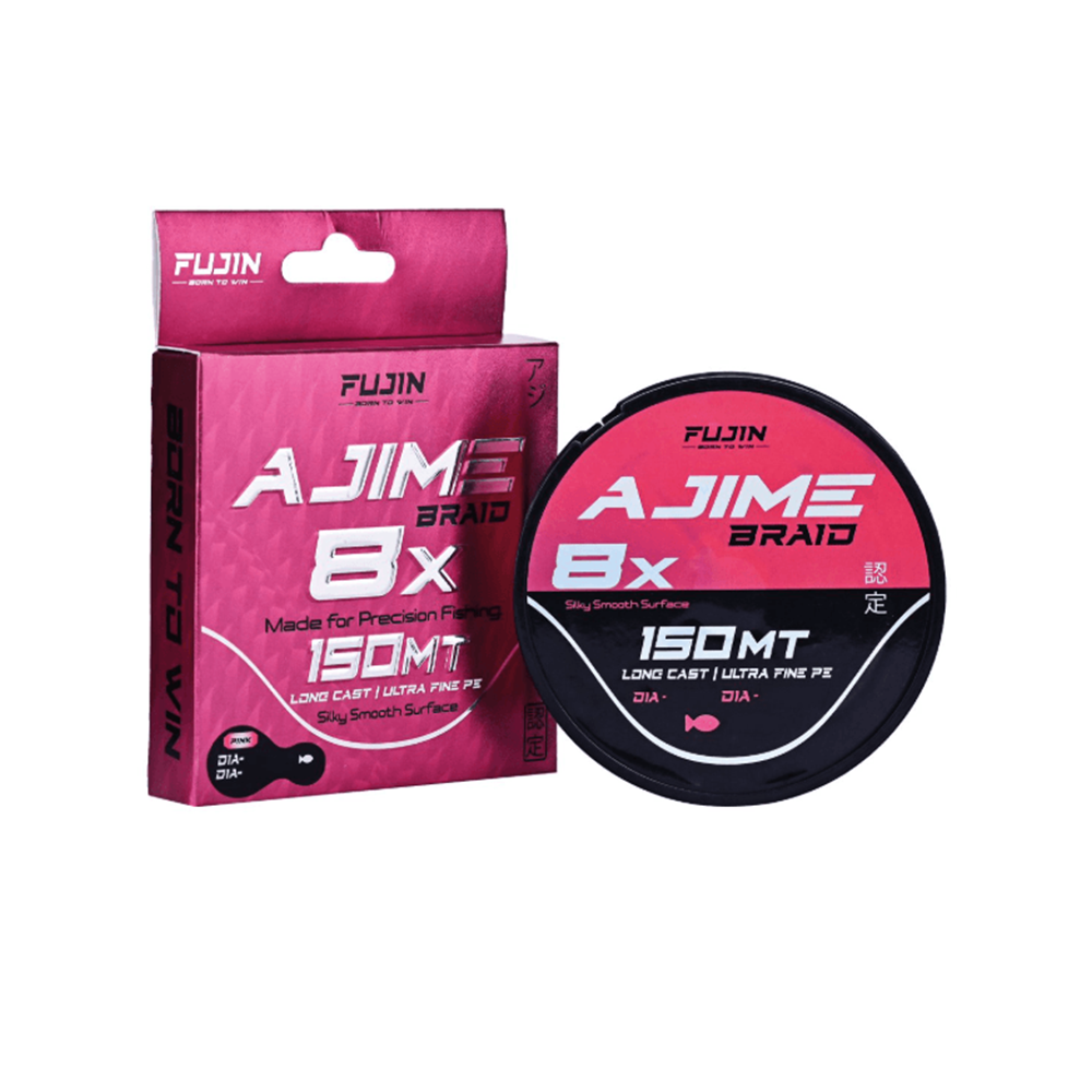 Fujin Ajime Braid 8x 150mt Pink İp - 0.2PE 0.08MM