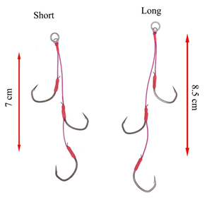 Xesta Triple Claw Deep Tune Long Rigs -1/0-2/0