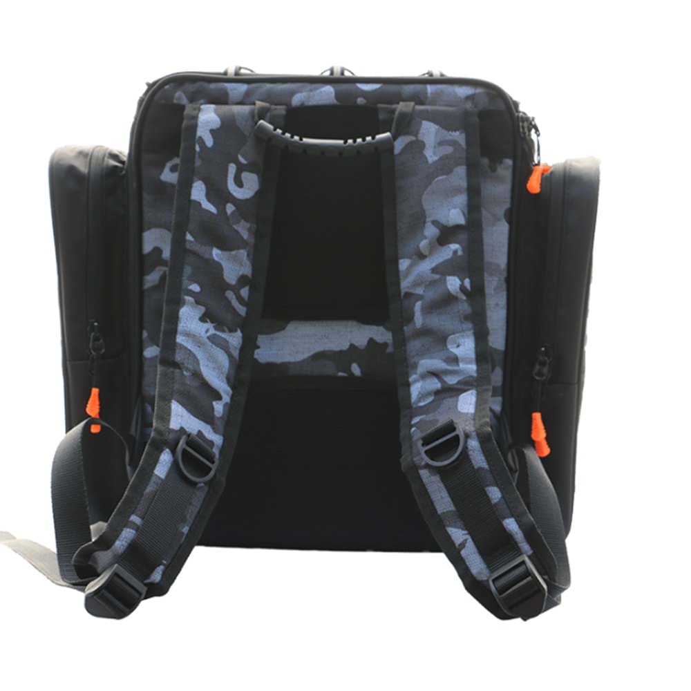 Fujin Black Camo Back Pack - Balıkçı Sırt Çantası