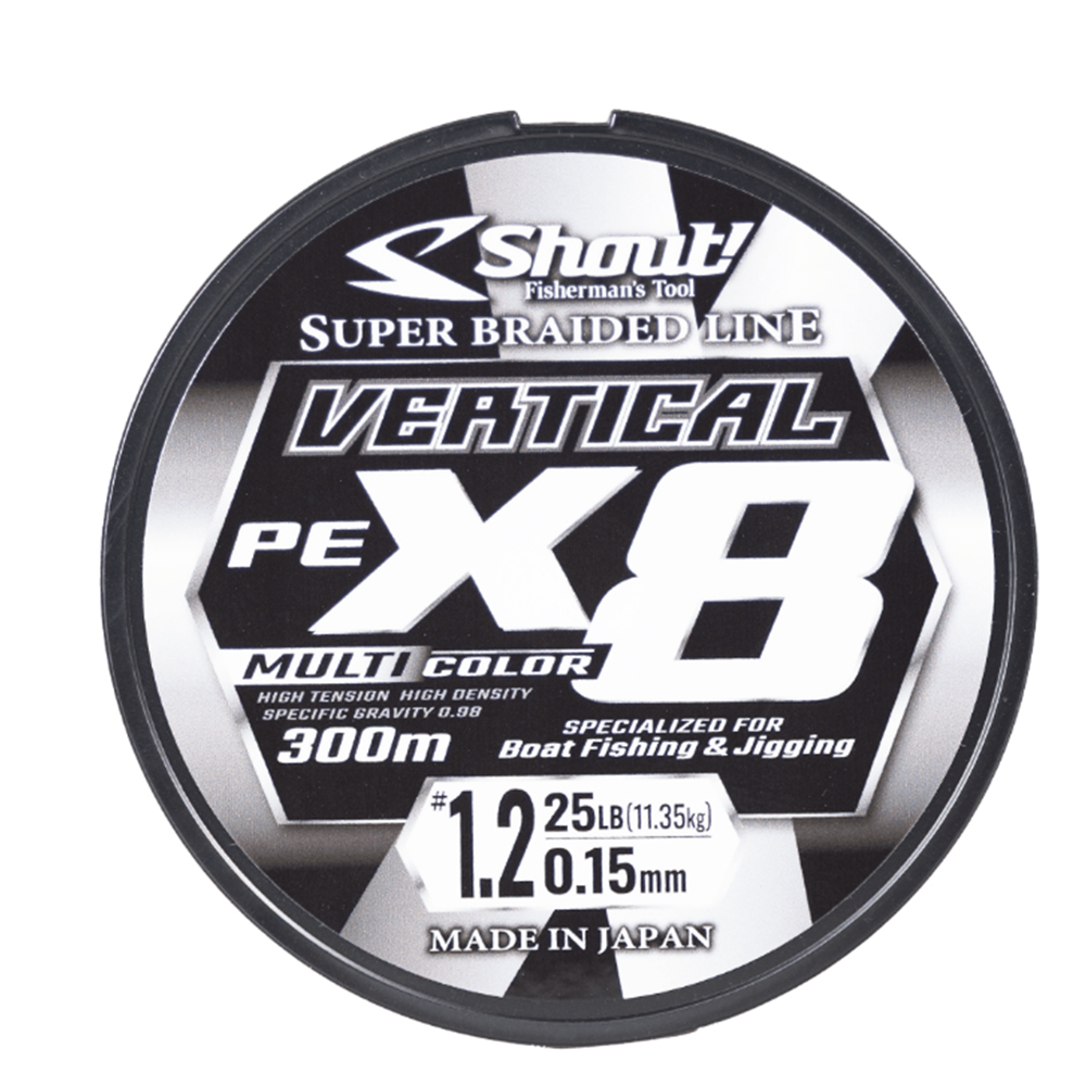 Shout Vertical X8 300M Multicolor İp Misina - 0.25MM