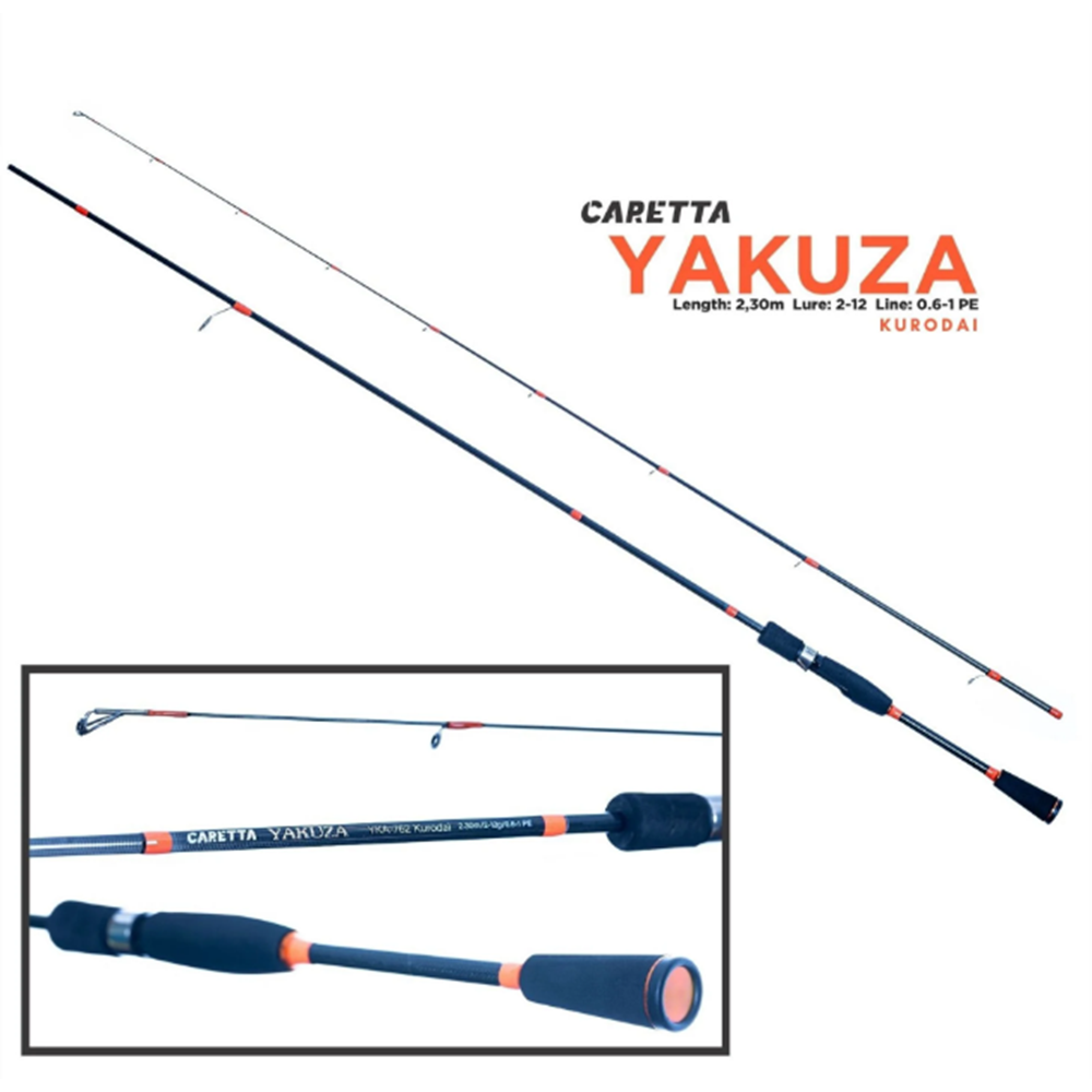 Caretta Yakuza Kurodai 2-12g 2.30m 0.6-1 Pe Olta Kamışı