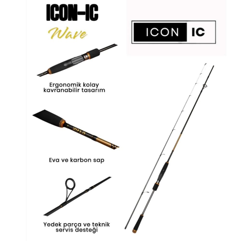 ICON-IC Wave 210 cm 7-28 gr Spin Kamışı