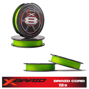 Ygk X035 Braid Cord PE X8 150M Chartreuse İp Misina - 1.2PE 0.18MM