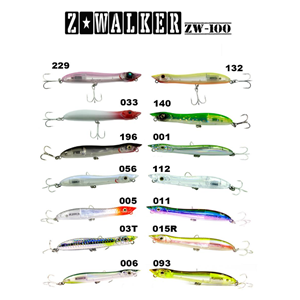 Fujin Z-Walker 100mm 11gr Su Üstü Maket Balık
